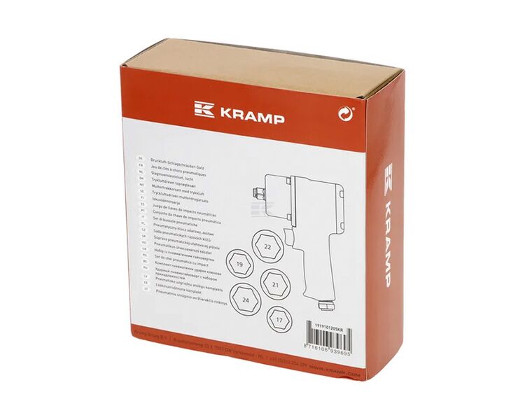 Kramp luftslag-nøglesæt 1/2