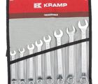 Ringgaffelnøglesæt forkrøppet med 8 stk