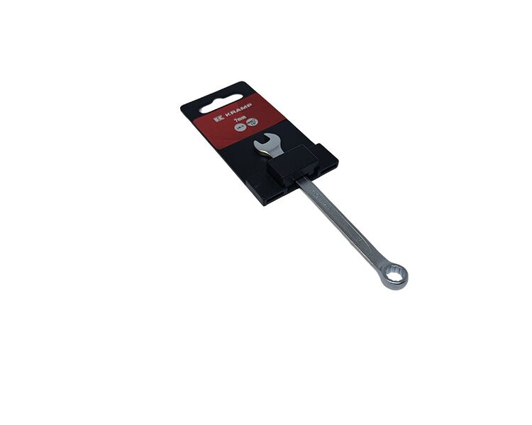 Ringgaffelnøgle lige 7 mm L 115 mm