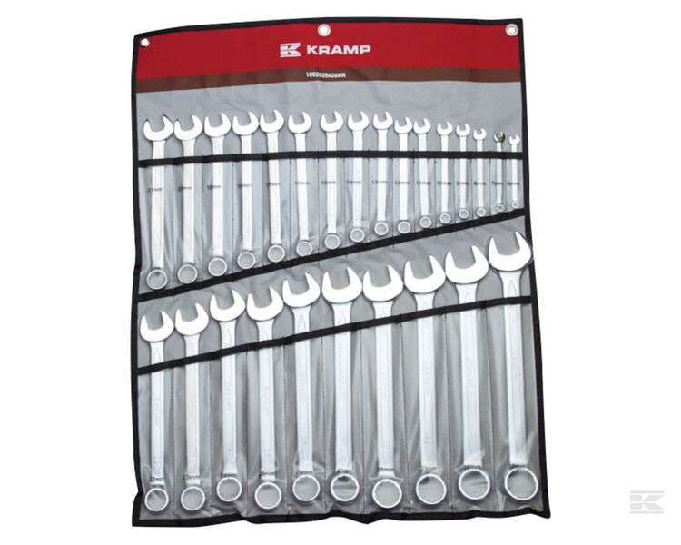 Ringgaffelnøglesæt med 26 stk - 6-32 mm.