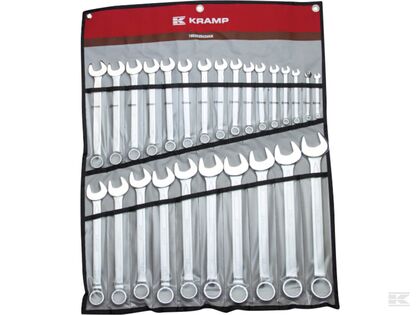 Ringgaffelnøglesæt med 26 stk - 6-32 mm.