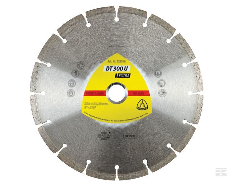Diamantskive til beton 230 mm sten granit og tegl DT 300 U ekstra