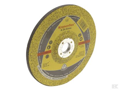 Slibeskive 180 x 6 x 22 mm Kronenflex gul A24 