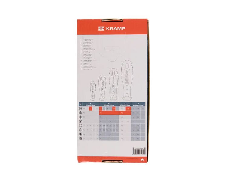 Skruetrækkersæt med 6 stk lige kærv