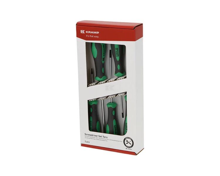 Skruetrækkersæt med 5 stk torx