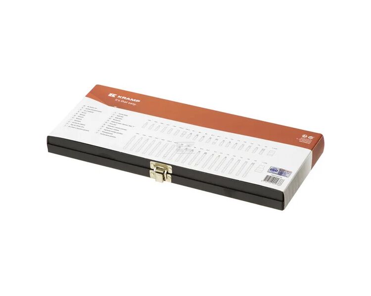 Professionelt 40-delt bitsæt med forskellige bits lavet af S2 stål. Bitssæt 40 stk. korte og lange bits. Kramp. Inkl holder. 3/8" + 1/2". I stærk metalkasse.