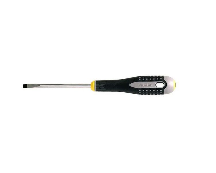 Bahco skruetrækker lige kærv BE-8010. Længde: 60 mm. Bladmål: 0,4x2,5 mm.