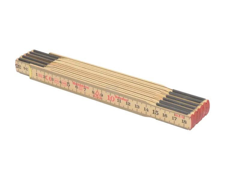 Tommestok 2 m træ (mm) 59-2-12