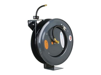 Rectus slangeopruller med 20 meter polymerslange. Til industri, landbrug og autoværksteder.  Max. temperatur: +50º C. Arbejdstryk: max. 20 bar.