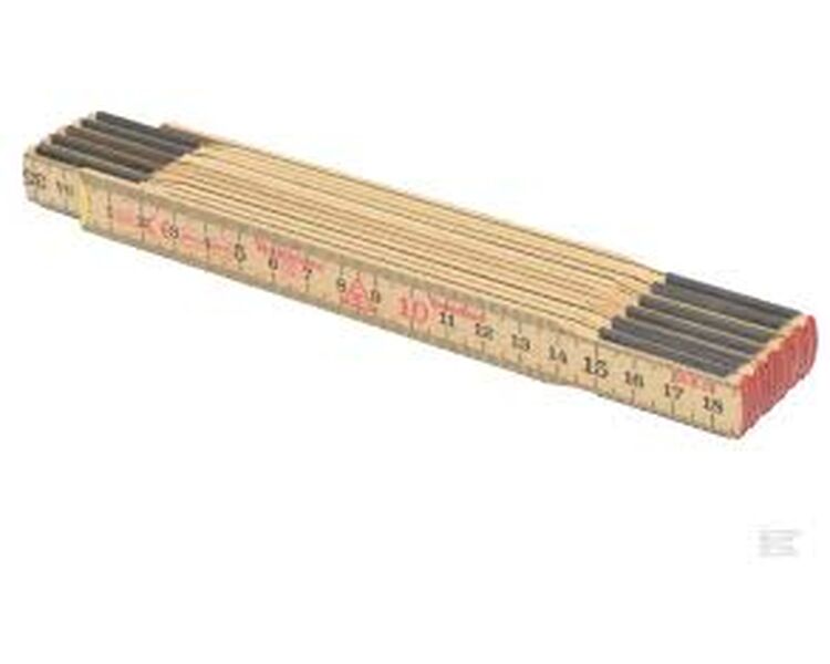 Tommestok 2 m træ (mm) 59-2-12Tommestok 2 m træ (mm) 59-2-12