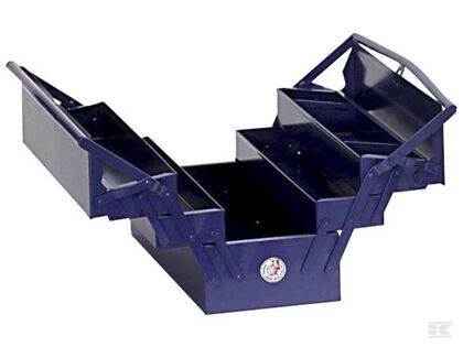 Beka 613 værktøjskasse m. 5 rum - blå