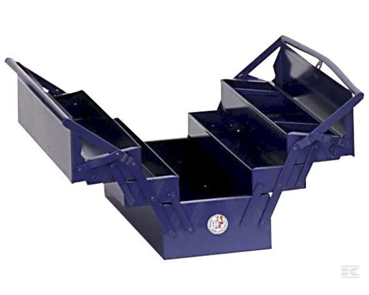 Beka 613 værktøjskasse m. 5 rum - blå