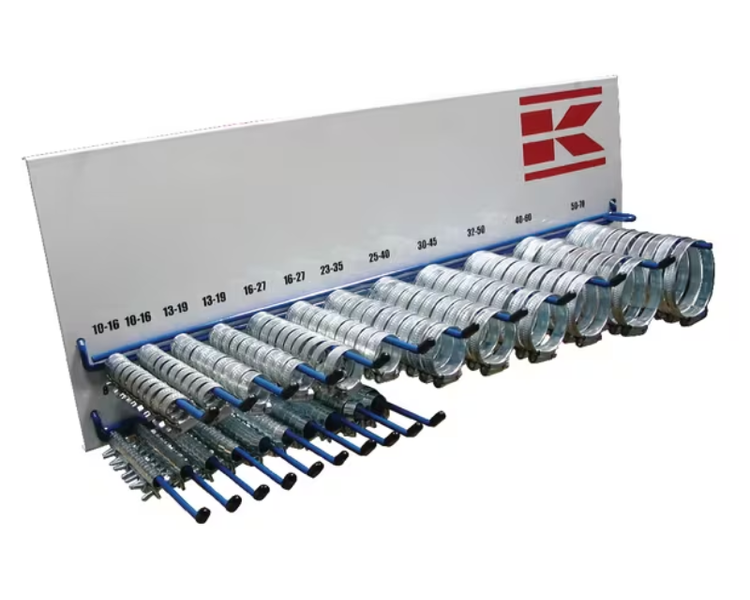 Sortiment af spændebånd inkl. stativ | Anker Bjerre A/S